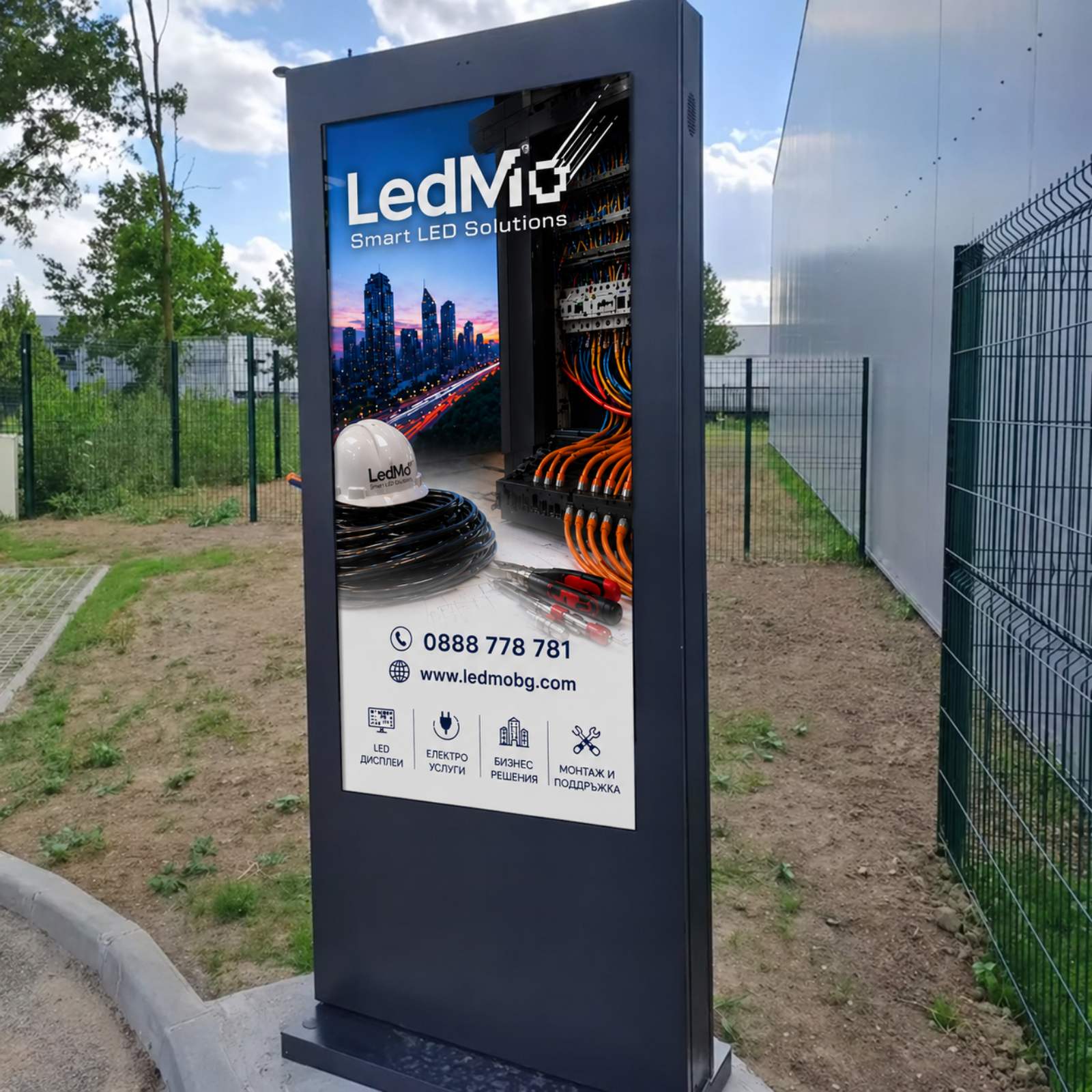 LCD тотем на LEDMO